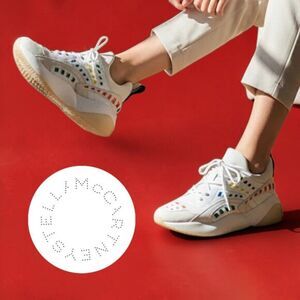 Stella McCartney Eclypse Interwoven Rainbow Dad Shoes